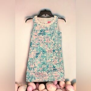 Lilly Pulitzer Pink and Green Camouflage Little Girls Casual Dress